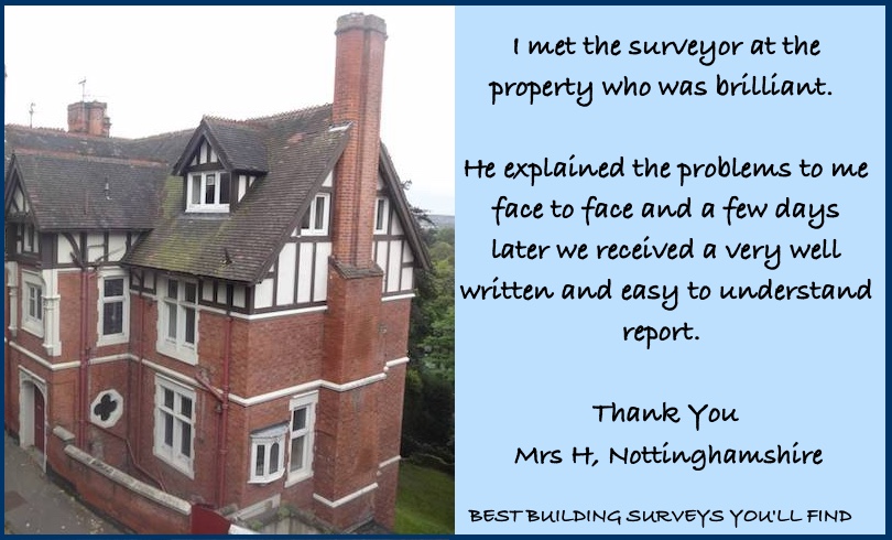 Nottinghamshire Building Surveyor Testimonial